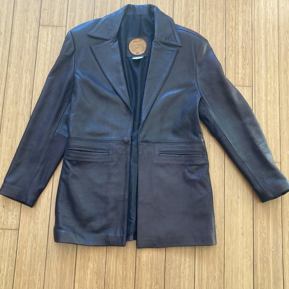 Vintage leather deerskin Blazer Jacjet Handmade S